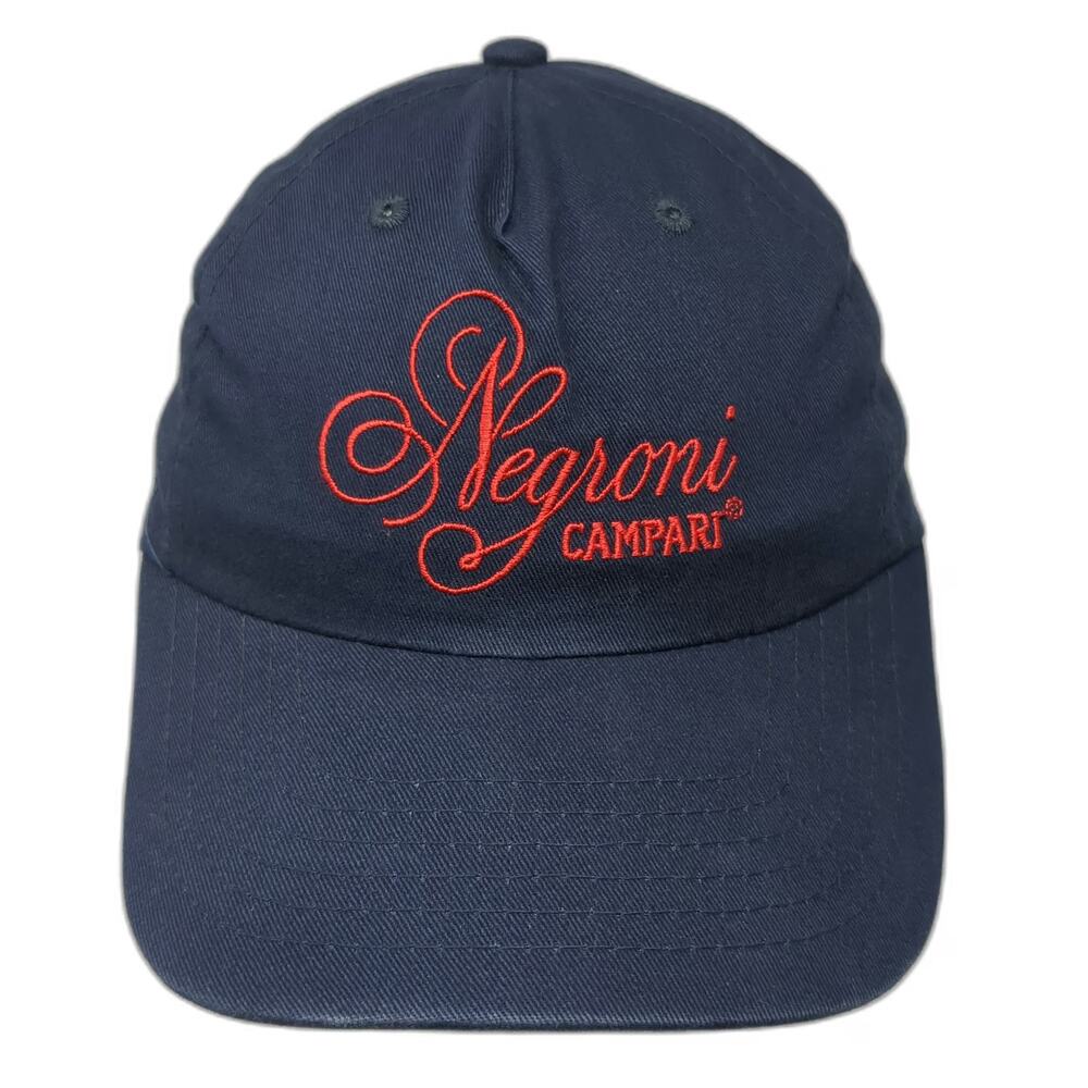 BIG Negroni Campari Hat Blue One Size Baseball Cap Slideback Cotton Liquor Logo